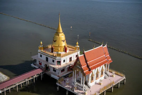 Chedi Wat Hong Thong Coast Bang Pakong Province Chachoengsao Thailand — Stock Photo, Image