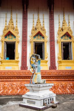 Wat Si Pradu Udon Ratchathani 'nin şehir merkezinde ve Ubon Ratchathani' nin Tayland 'da. Tayland, Ubon Ratchathani, Kasım, 25, 2023