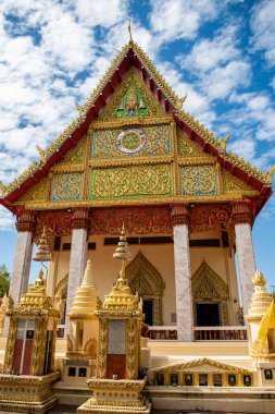 Wat Liab, Udon Ratchathani ve Ubon Ratchathani 'nin şehir merkezinde, Tayland, 25 Kasım 2023
