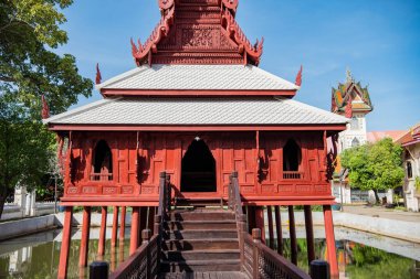 Wat Thung Si Mueang Ubon Ratchathani ve Tayland 'ın Ubon Ratchathani şehrinde. Tayland, Ubon Ratchathani, 22 Kasım 2023