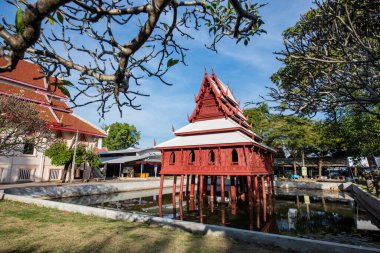 Wat Thung Si Mueang Ubon Ratchathani ve Tayland 'ın Ubon Ratchathani şehrinde. Tayland, Ubon Ratchathani, 22 Kasım 2023