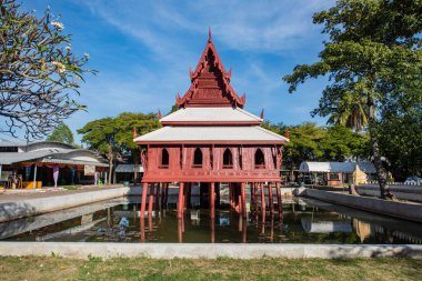 Wat Thung Si Mueang Ubon Ratchathani ve Tayland 'ın Ubon Ratchathani şehrinde. Tayland, Ubon Ratchathani, 22 Kasım 2023