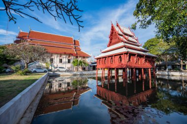 Wat Thung Si Mueang Ubon Ratchathani ve Tayland 'ın Ubon Ratchathani şehrinde. Tayland, Ubon Ratchathani, 22 Kasım 2023
