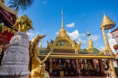  Wat Tai Phrachao Yai Ong Tue Udon Ratchathani ve Ubon Ratchathani, Tayland, 23 Kasım 2023.