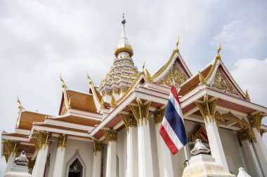 Tayland Nakhon Pathom 'da Nakhom Pathom şehrinde Wat Thammasala. Tayland, Nakhon Pathom, 10 Kasım 2023
