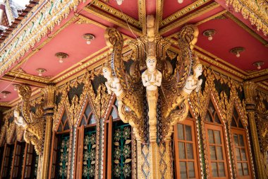 Tayland Nakhon Pathom 'da Nakhom Pathom şehrinde Wat Thammasala. Tayland, Nakhon Pathom, 10 Kasım 2023