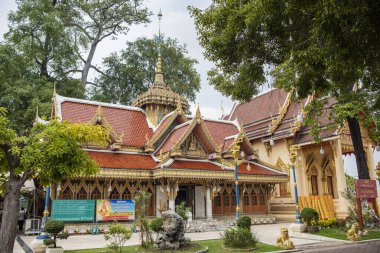 Tayland Nakhon Pathom 'da Nakhom Pathom şehrinde Wat Thammasala. Tayland, Nakhon Pathom, 10 Kasım 2023