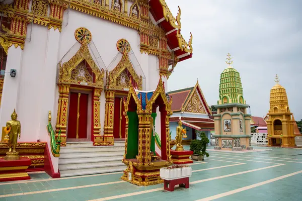 Wat Huai Chorakhe Mieście Nakhon Pathom Prowincji Nakhon Pathom Tajlandii — Zdjęcie stockowe