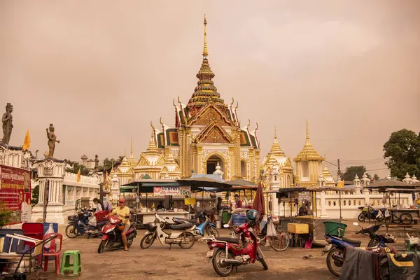 Таиланд Накхон Патом Ноября 2023 Года Рынок Ват Кланг Банг — стоковое фото