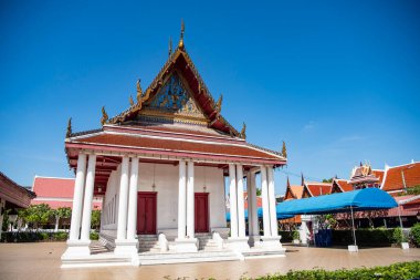 Wat Songtham, 7 Aralık 2023 'te Tayland' ın Phra Pradaeng kentinde Samut Prakan kenti yakınlarında..