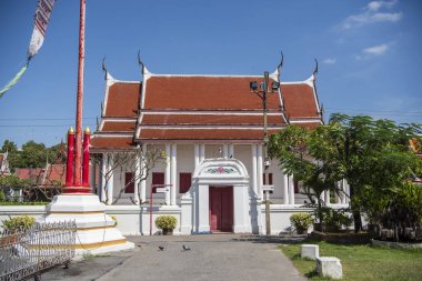 Wat Songtham, 7 Aralık 2023 'te Tayland' ın Phra Pradaeng kentinde Samut Prakan kenti yakınlarında..