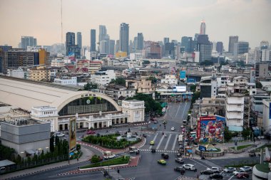 Tayland 'ın Bangkok şehrindeki eski Hua Lamphong Tren İstasyonu. Tayland, Bangkok, 6 Kasım 2023