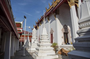Wat Pathum Khongkha Ratchaworawihan Tayland 'ın Bangkok şehrinde. Tayland, Bangkok, 8 Kasım 2023