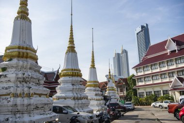 Wat Pathum Khongkha Ratchaworawihan Tayland 'ın Bangkok şehrinde. Tayland, Bangkok, 8 Kasım 2023