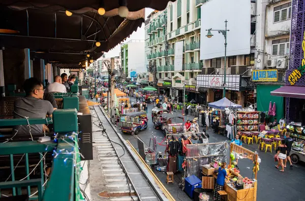 Nové Čisté Marketstreet Turistické Místo Khao San Road Banglamphu Městě Stock Obrázky