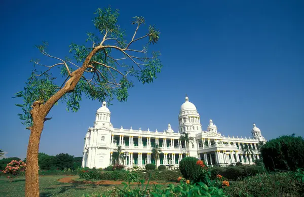 Stock image Lalitha Maham Palace Hotel in the city of Mysore in the Province of Karnataka in India.