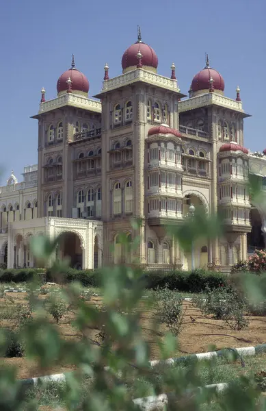 stock image Mysore Palace or Amba Vilas Palace in the city of Mysore in the Province of Karnataka in India.  