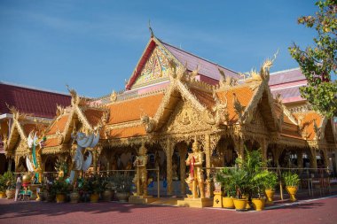 Tayland 'ın Pattaya kenti ve Chonburi ilindeki Manastır ve Wat Nong Ao manzarası, Kasım 2024