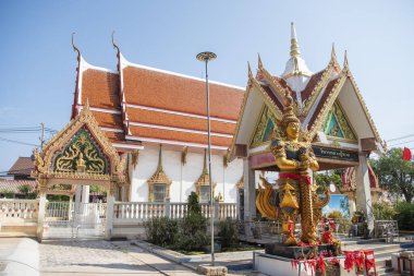 Wat Mai Samraan, Tayland 'ın Chonburi iline bağlı Pattaya şehri yakınlarındaki Ko Lan Adası' ndaki Ban Ko Lan köyünde, Kasım 2024