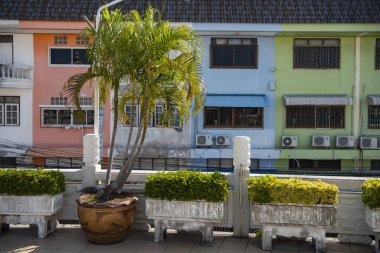 Tayland, Tayland, Pattaya, Kasım 2024 'te Pattaya City ve Chonburi' nin yanındaki Naklua şehrindeki evler