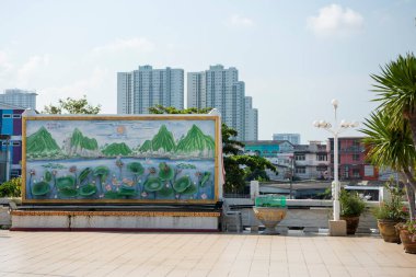 Pattaya City yakınlarındaki Naklua City 'deki Poi Sian Jow Tapınağı' nda ve Tayland 'daki Chonburi şehrinde bir resim, Pattaya, Kasım 2024