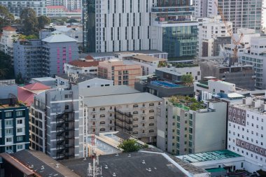 Pattaya 'nın Skyline' ı Pattaya şehrinden Tayland 'da Chonburi ili, Pattaya, Ekim 2024