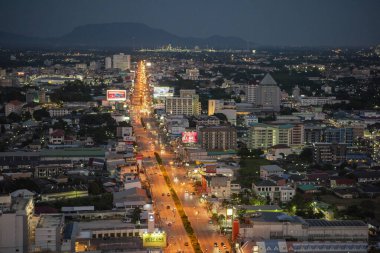 Sukhumvit Yolu ve Tayland, Tayland, Rayong 'daki Rayong Şehri manzarası, 27 Ekim 2024