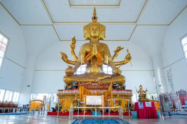 Wat Chong Samae San, Tayland 'ın Chonburi ilçesine bağlı Samaesan köyünde, 29 Ekim 2024