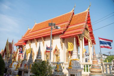 Tayland 'ın Nonthaburi iline bağlı Pak Kret şehrindeki Wat Sanam Nuea, 9 Kasım 2024