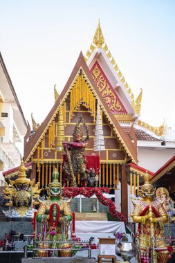 Tayland 'ın Nonthaburi iline bağlı Pak Kret şehrindeki Wat Boa, 11 Kasım 2024