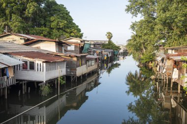Tayland 'ın Bangkok şehrinde, Don Mueang' da Prem Prachakon Nehri, 11 Kasım 2024