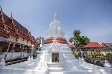 Tayland, Nonthaburi 'deki Pak Kret şehrindeki Ko Kret Adası' nda Wat Sao Tanga Tangası. Tayland, Pak Kret, 10 Kasım 2024