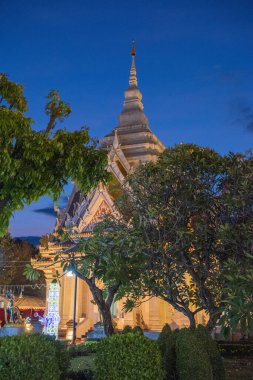 Khon Kaen Şehir Merkezi 'ndeki Şehir Sütun Tapınağı ve Tayland' daki Khon Kaen ili. Tayland, Khon Kaen, 8 Aralık 2024