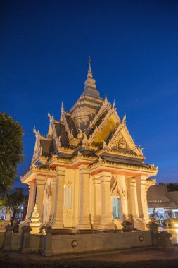 Khon Kaen Şehir Merkezi 'ndeki Şehir Sütun Tapınağı ve Tayland' daki Khon Kaen ili. Tayland, Khon Kaen, 8 Aralık 2024