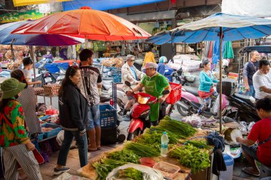 Khon Kaen 'in şehir merkezindeki belediye marketi ve Tayland' daki Khon Kaen ili. Tayland, Khon Kaen, 4 Aralık 2024