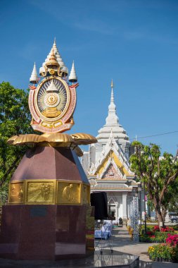 Khon Kaen Şehir Merkezi 'ndeki Şehir Sütun Tapınağı ve Tayland' daki Khon Kaen ili. Tayland, Khon Kaen, 4 Aralık 2024