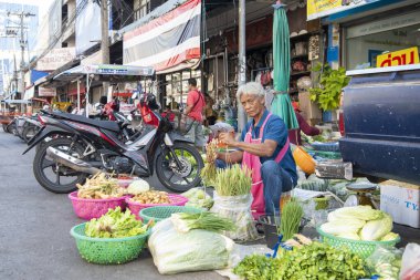 Khon Kaen 'in şehir merkezindeki belediye marketi ve Tayland' daki Khon Kaen ili. Tayland, Khon Kaen, 4 Aralık 2024