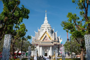 Khon Kaen Şehir Merkezi 'ndeki Şehir Sütun Tapınağı ve Tayland' daki Khon Kaen ili. Tayland, Khon Kaen, 4 Aralık 2024