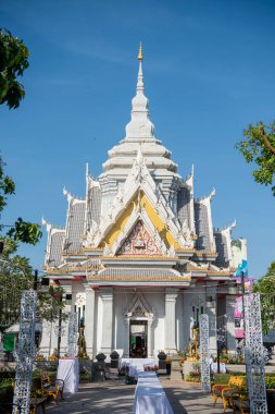 Khon Kaen Şehir Merkezi 'ndeki Şehir Sütun Tapınağı ve Tayland' daki Khon Kaen ili. Tayland, Khon Kaen, 4 Aralık 2024