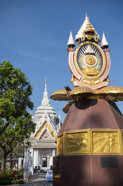 Khon Kaen Şehir Merkezi 'ndeki Şehir Sütun Tapınağı ve Tayland' daki Khon Kaen ili. Tayland, Khon Kaen, 4 Aralık 2024