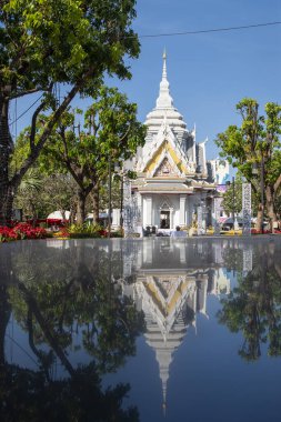 Khon Kaen Şehir Merkezi 'ndeki Şehir Sütun Tapınağı ve Tayland' daki Khon Kaen ili. Tayland, Khon Kaen, 4 Aralık 2024