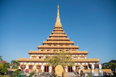 Phra Mahathat Kaen Nakhon, Tayland 'ın Khon Kaen ilinin şehir merkezinde. Tayland, Khon Kaen, 4 Aralık 2024