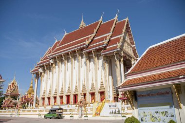 Wat That Chedi, Khon Kaen şehir merkezinde ve Khon Kaen, Tayland 'da. Tayland, Khon Kaen, 5 Aralık 2024