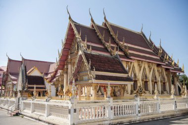 Khon Kaen Şehir Merkezi 'nden Wat Klang ve Tayland' dan Khon Kaen. Tayland, Khon Kaen, 5 Aralık 2024