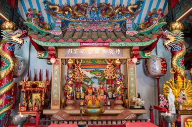 Kentteki Bung Tao Gong Ma Çin Tapınağı ve Tayland 'daki Khon Kaen. Tayland, Khon Kaen, 5 Aralık 2024