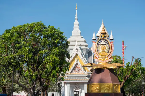 Khon Kaen Şehir Merkezi 'ndeki Şehir Sütun Tapınağı ve Tayland' daki Khon Kaen ili. Tayland, Khon Kaen, 4 Aralık 2024