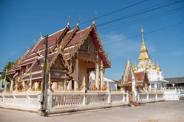 Khon Kaen Şehir Merkezi 'nden Wat Klang ve Tayland' dan Khon Kaen. Tayland, Khon Kaen, 5 Aralık 2024