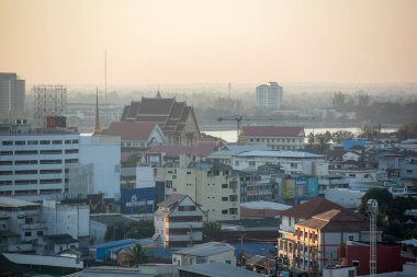 Wat That, Tayland 'ın Khon Kaen ilinin şehir merkezinde. Tayland, Khon Kaen, 4 Aralık 2024