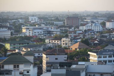Tayland 'da Khon Kaen ilinin şehir merkezinin manzarası. Tayland, Khon Kaen, 4 Aralık 2024