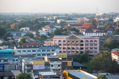 Tayland 'da Khon Kaen ilinin şehir merkezinin manzarası. Tayland, Khon Kaen, 4 Aralık 2024